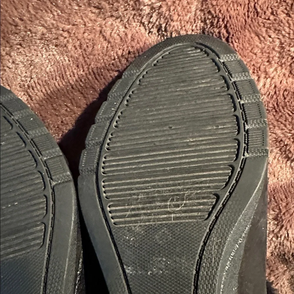 UGG Women's Waterproof Wedge Black Fur-Lined Boots Sz 6.5